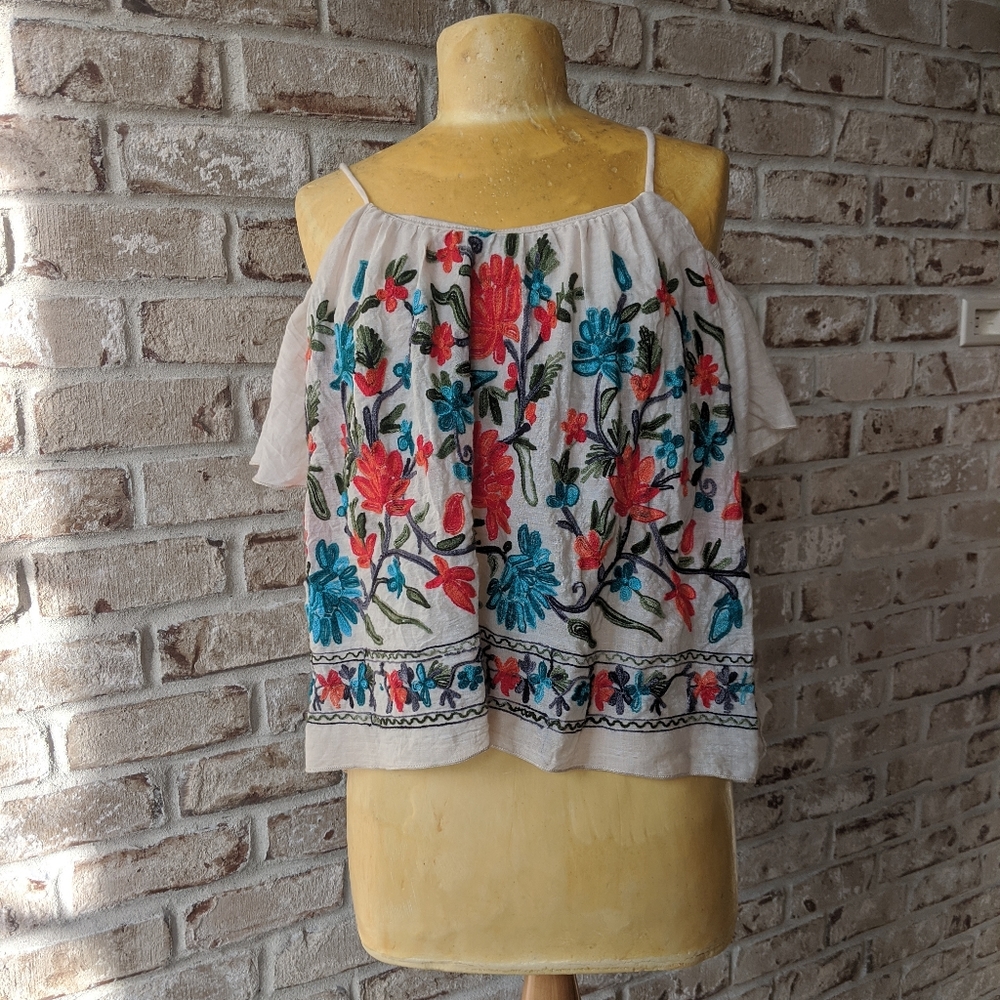 Boho boutique floral flowy top
